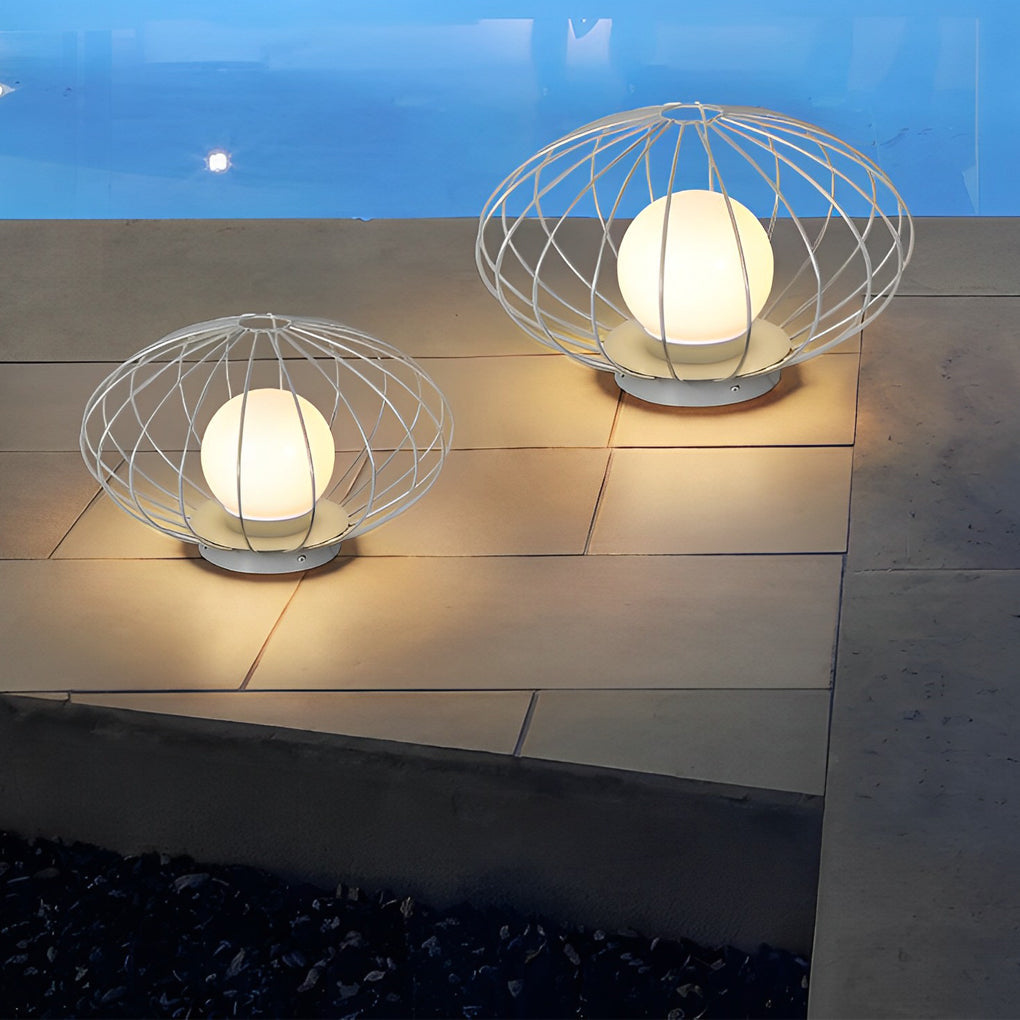 THISTLEWOOD MUSHROOM-INSPIRED OUTDOOR LED LAMP WITH WATER-RESISTANT DESIGN