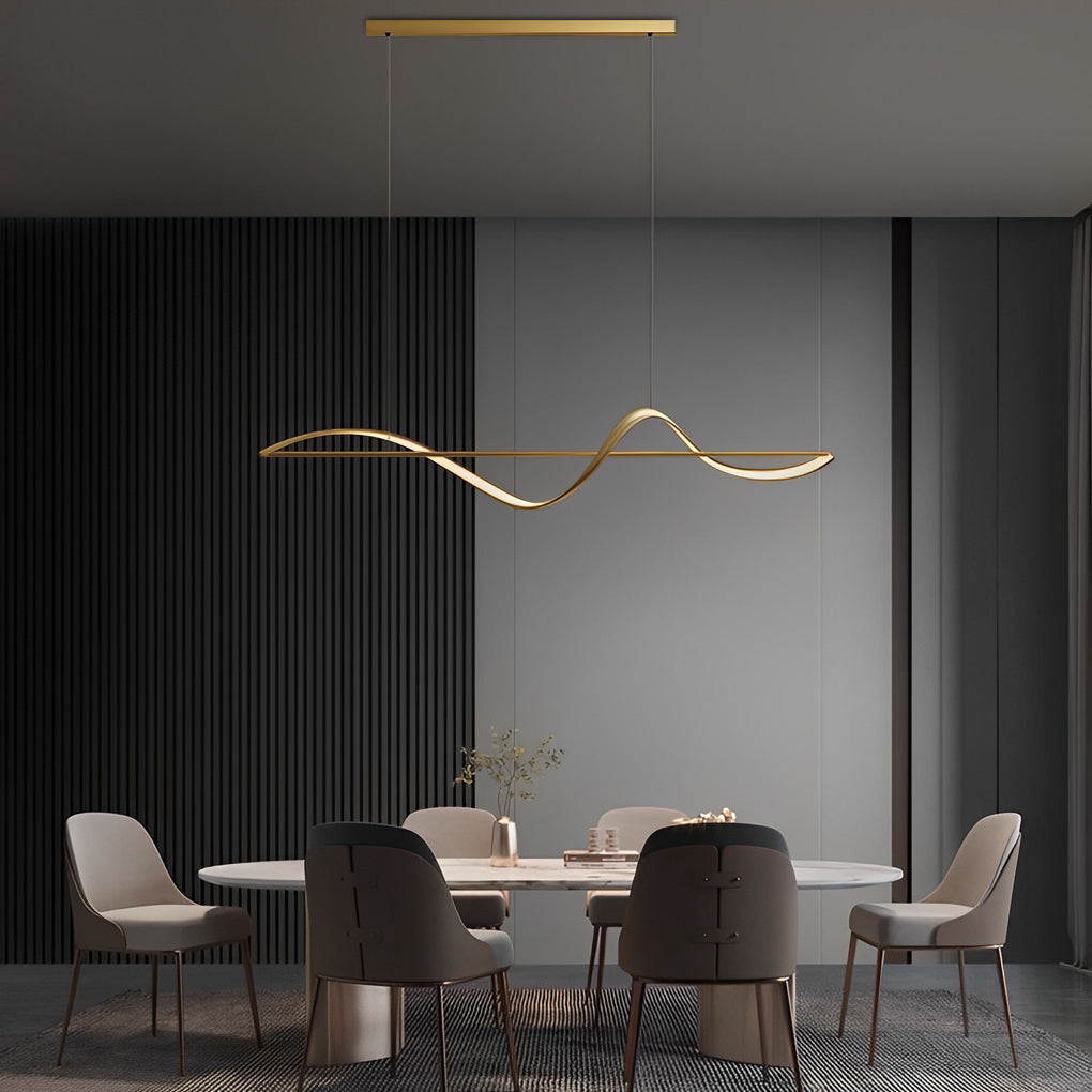WINTHORPE WAVING STRIP LED CHANDELIER