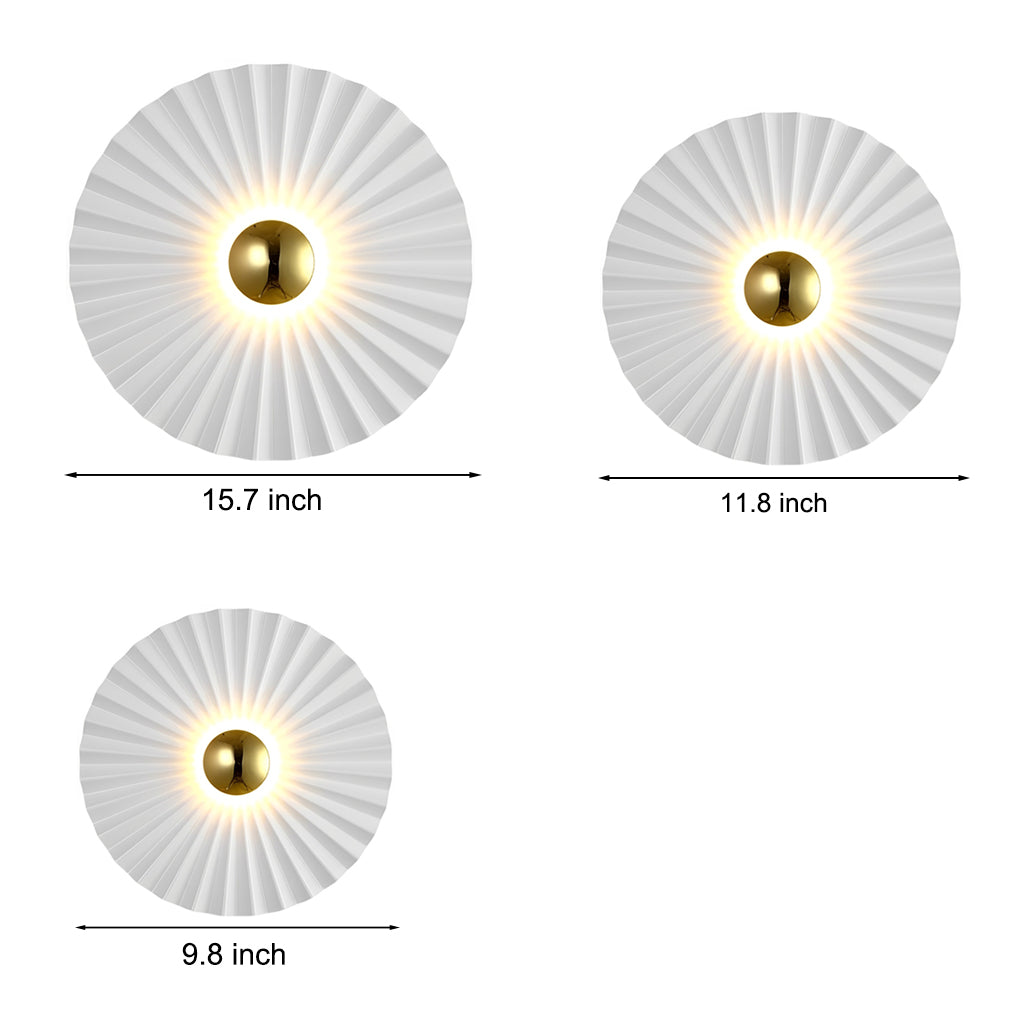 THISTLEBLOOM CIRCULAR PLEATED LUMINAIRE