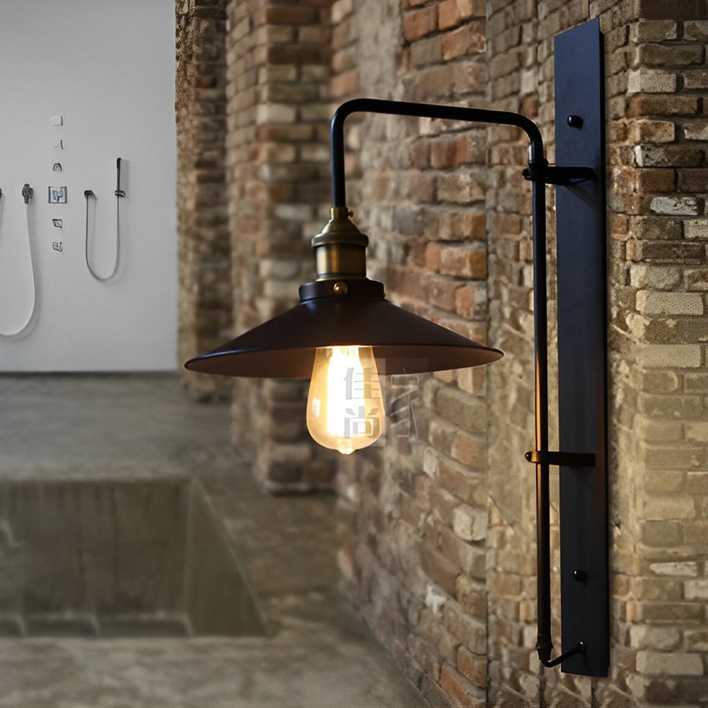 RAVENWOOD VINTAGE STEEL WALL SCONCE WITH ADJUSTABLE ARM