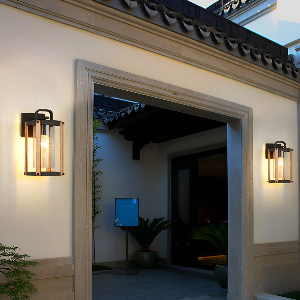 BRIGHTON COAST WATERPROOF GLASS LANTERN WALL LIGHTING