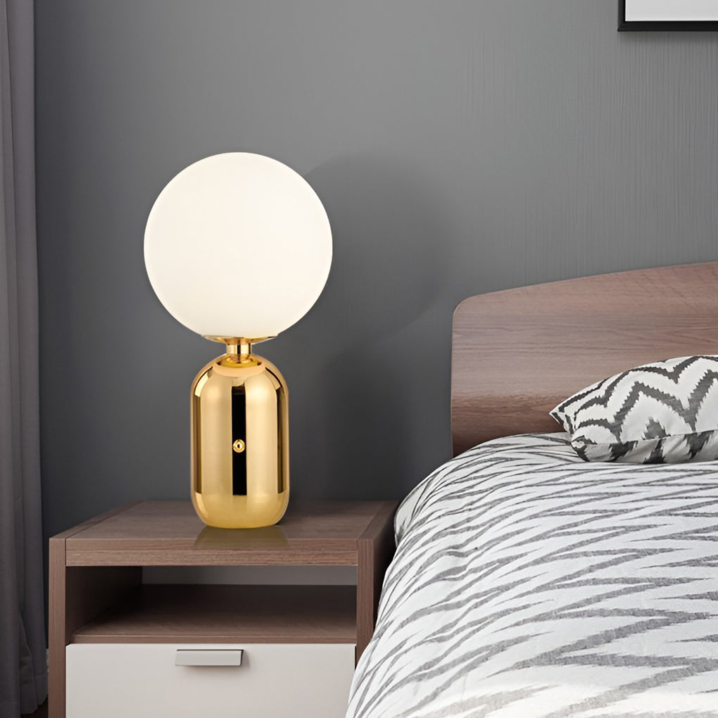 WINTHROP CRYSTAL GLOBE LED SIDE TABLE LANTERN