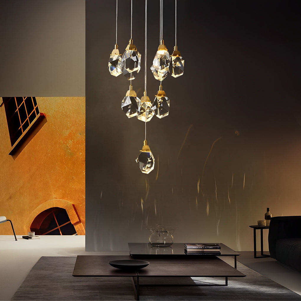 WINDSOR SPIRAL CRYSTAL CEILING LUMINAIRE