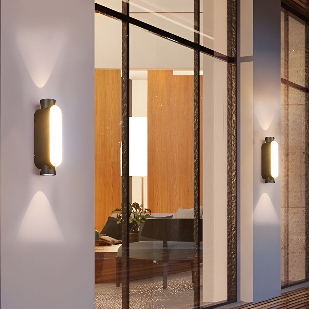 WINTHROP RAINPROOF LED WALL LANTERN WITH DUAL LIGHTING