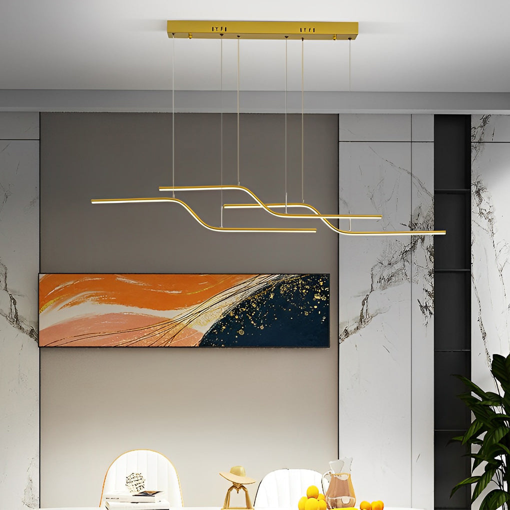WINDSOR ZIGZAG REMOTE-CONTROLLED DIMMABLE NORDIC CHANDELIER