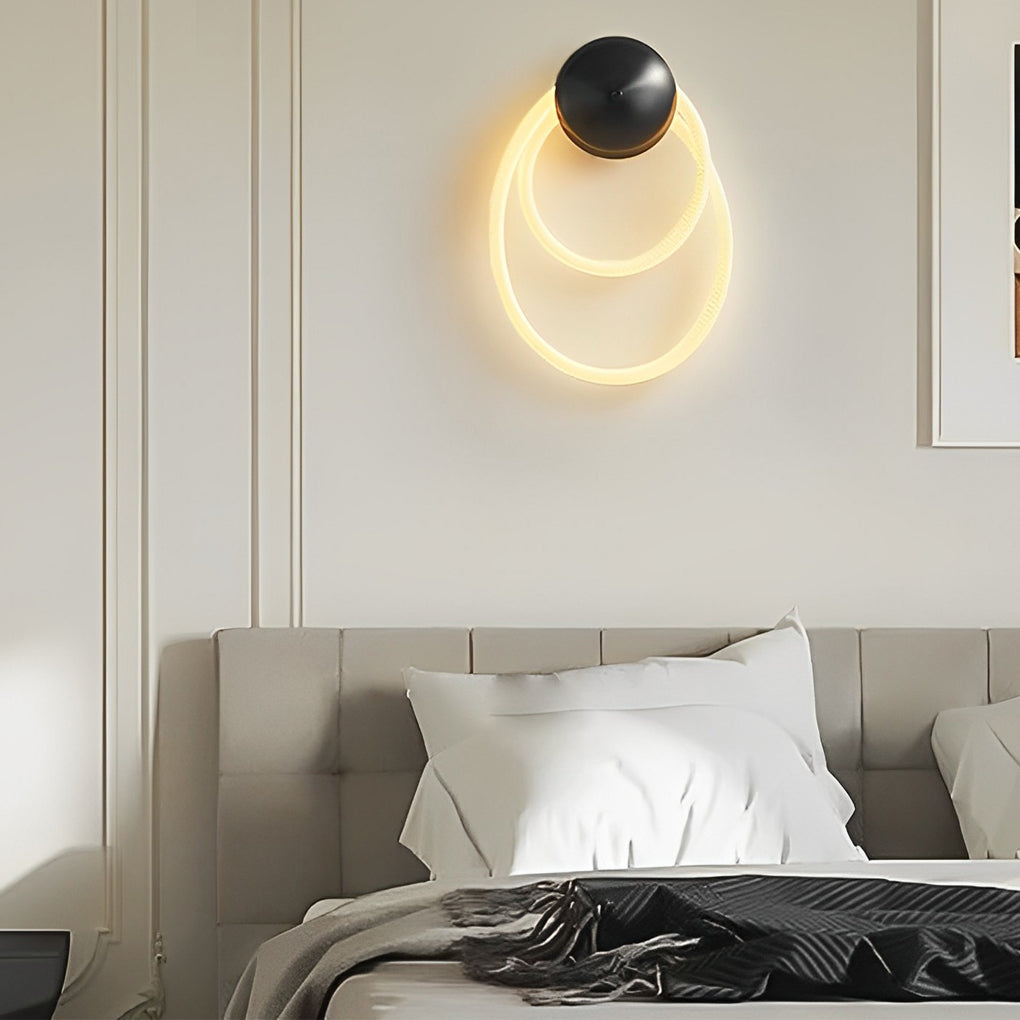 ALDERSON NIGHTFALL CIRCULAR WOVEN LED WALL LANTERN