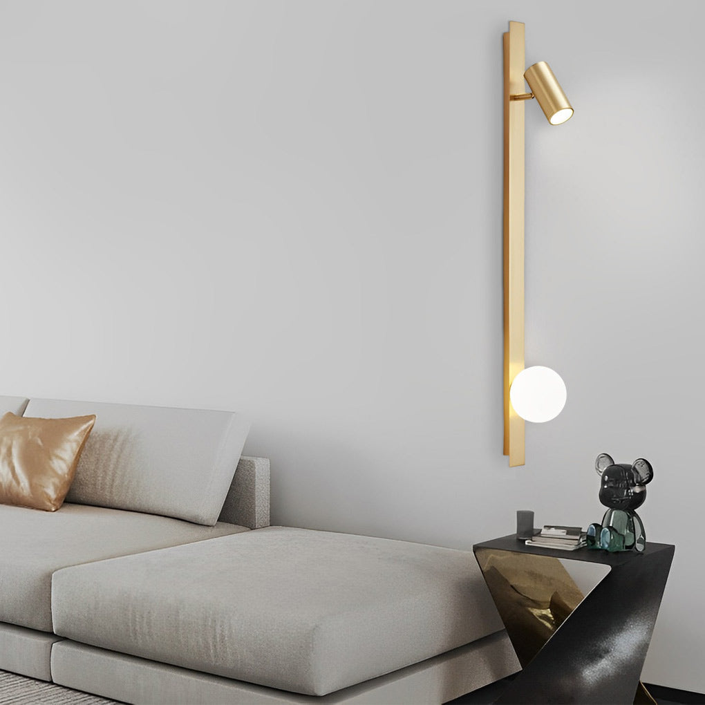 WINCHESTER TRIO DIMMABLE WALL SCONCE WITH FOCUSABLE SPOTLIGHT