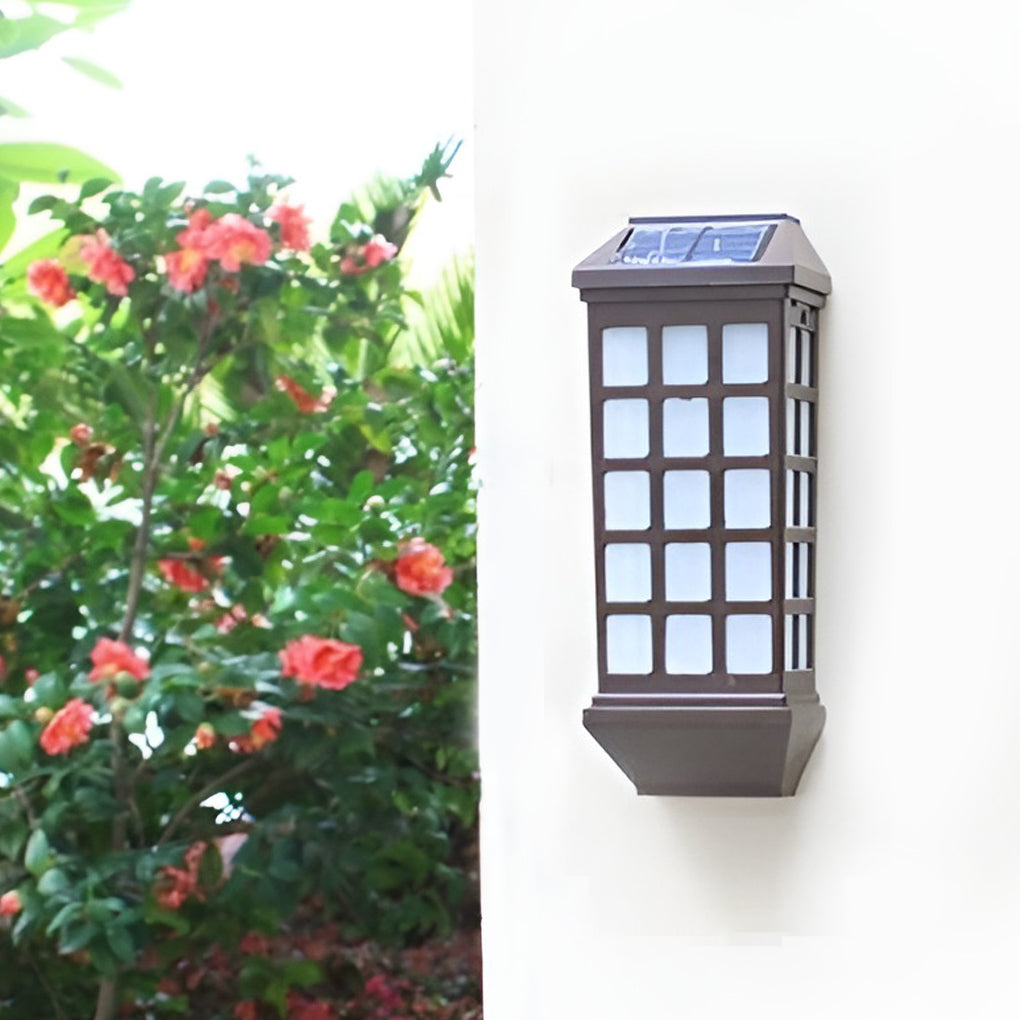 WHITBY SOLAR-PANELLED ILLUMINATED WALL SCONCE