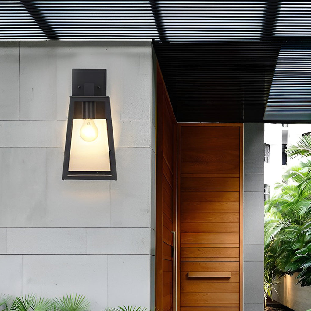 WINTHROP TRAPEZOIDAL WATER-RESISTANT LED OUTDOOR SCONCE LIGHT