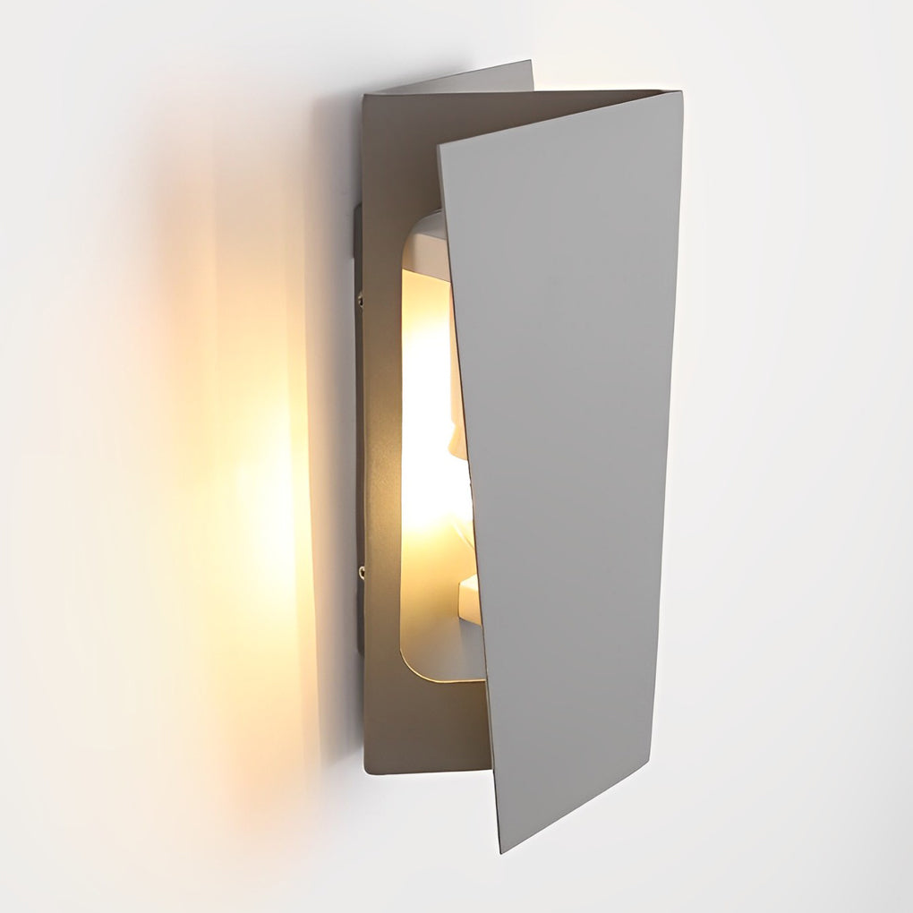 WINTHORPE MODERN RECTANGULAR IRON WALL LIGHT WITH DUAL LED ILLUMINATION