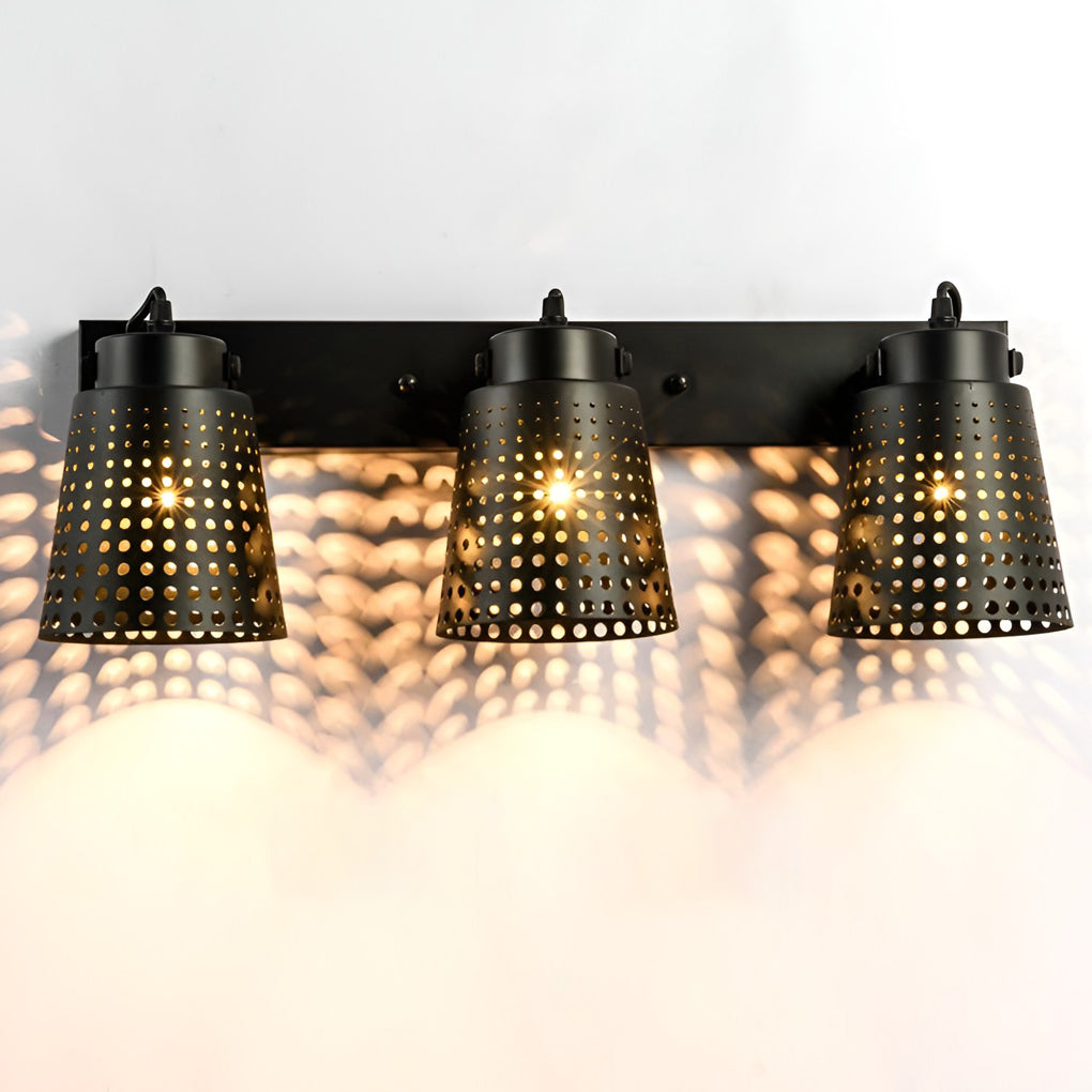 WINTHROP VINTAGE IRON ADJUSTABLE WALL LANTERN