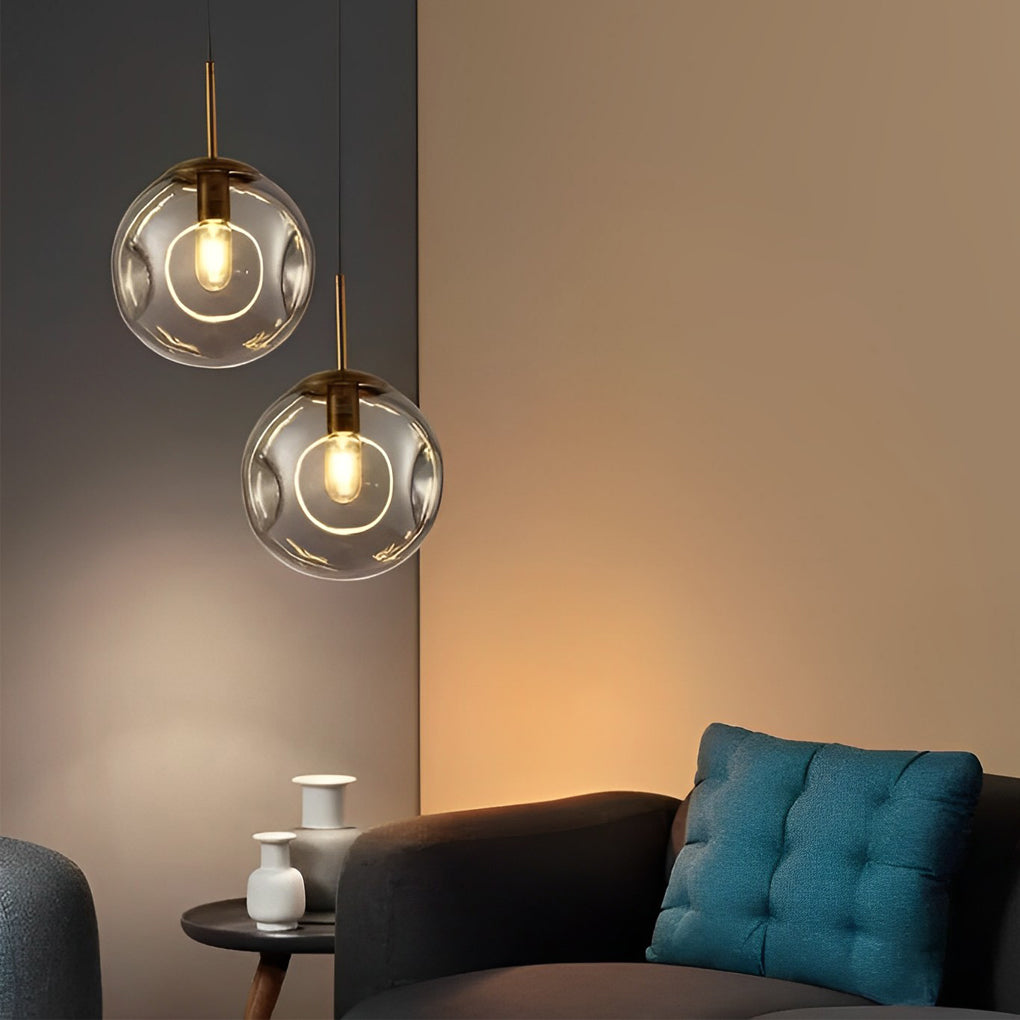 WINTHORPE MINIATURE GLASS ORB CHANDELIER