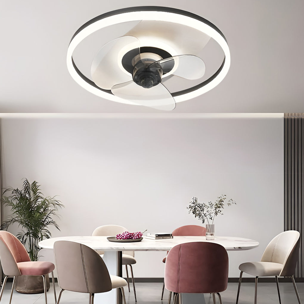WINDSOR CIRCULAR 3-TIER DIMMABLE CEILING FAN LIGHT WITH REMOTE CONTROL