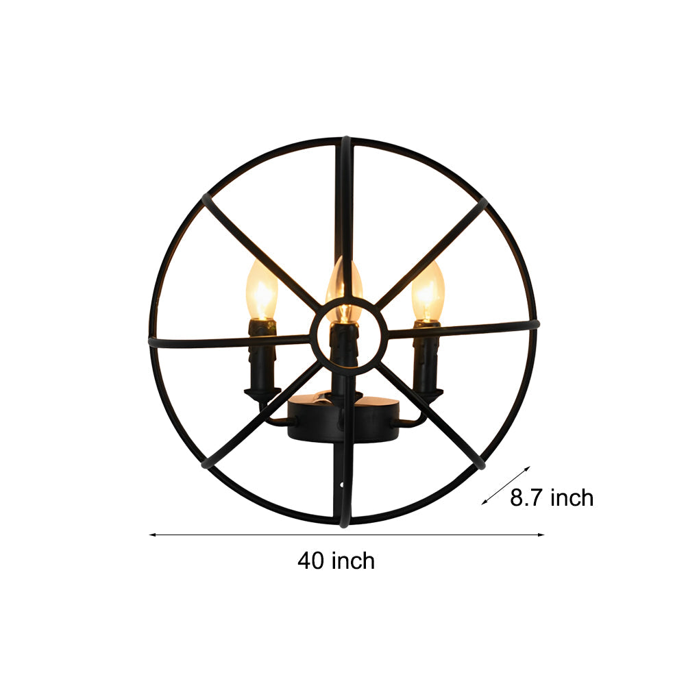 WINDSOR CAST IRON HEMISPHERICAL WALL LANTERN