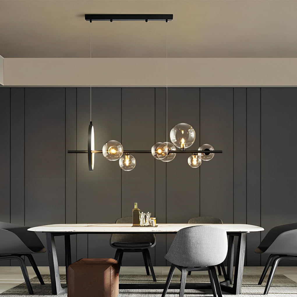 WINTHROP ORBULAR CRYSTAL LIGHTING FIXTURE