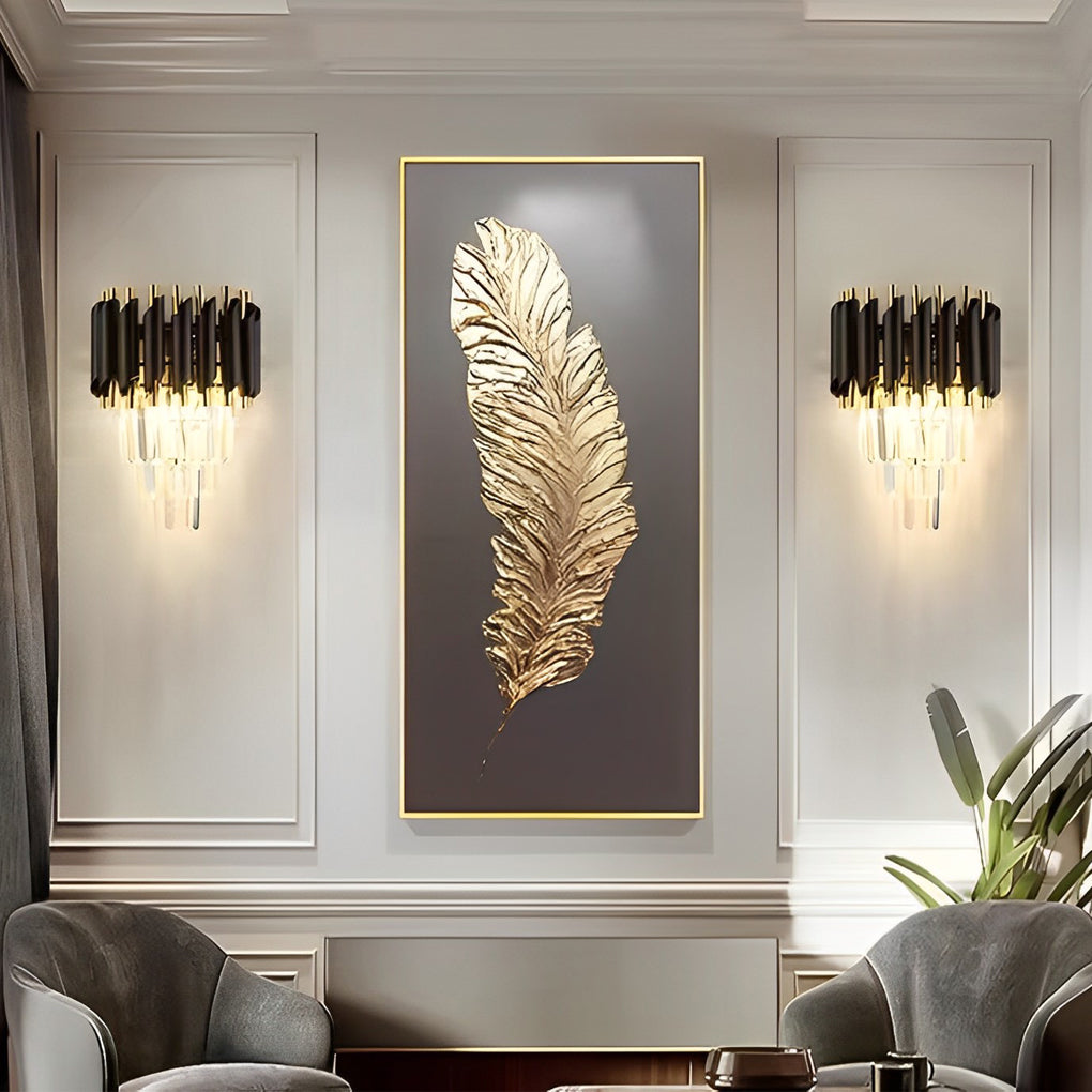 WINTHROP CRYSTAL EMBRACE MODERN WALL LANTERN