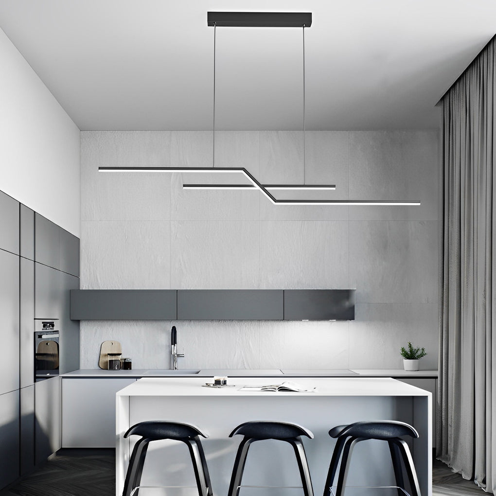 FENWICK MODERN LINEAR DIMMING CHANDELIER
