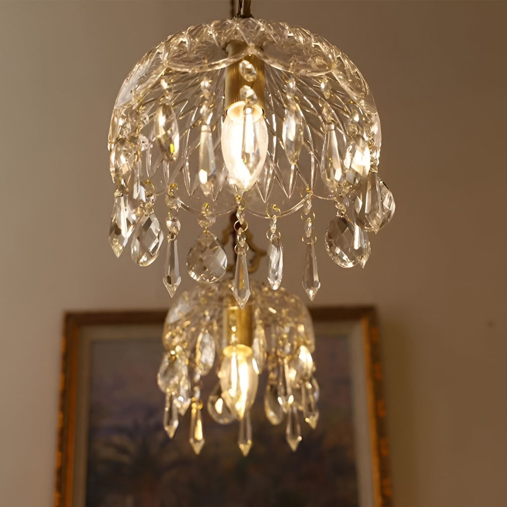 WINTHORPE CRYSTAL GLOBE HANGING LANTERN