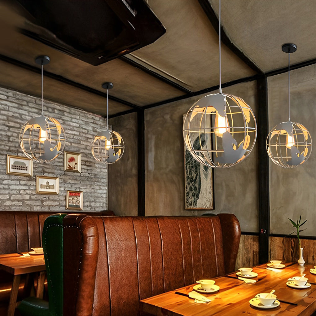 WINTHORPE INDUSTRIAL GLOBE HANGING LANTERN
