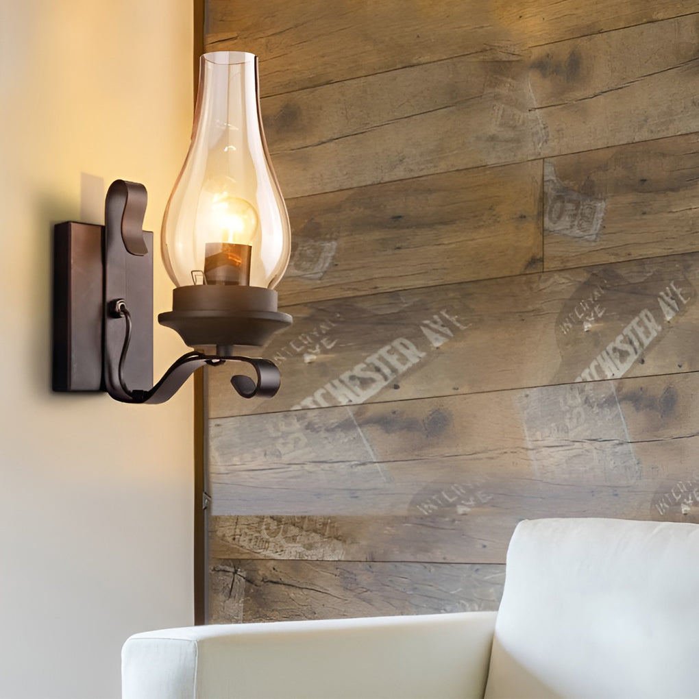 WHITBY GLASS BELL WALL SCONCE
