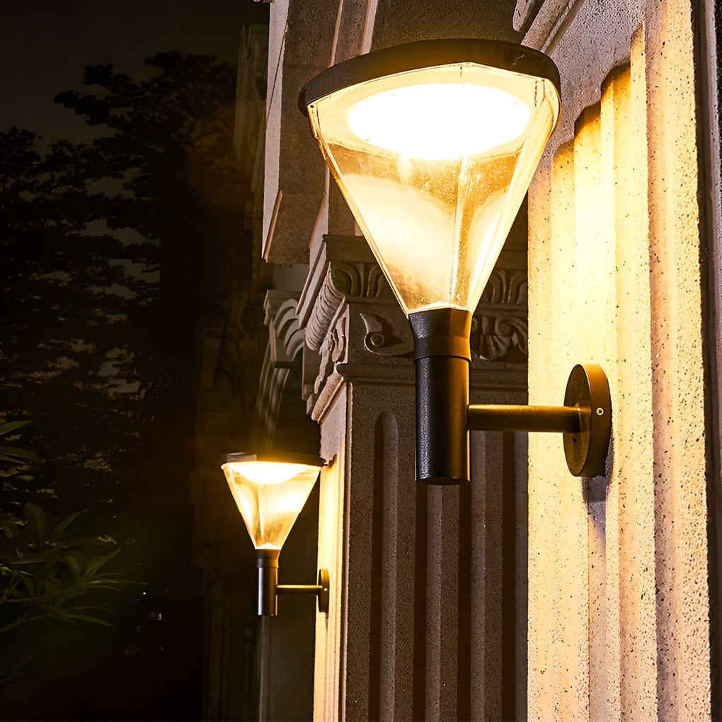RAVENSHIRE RAINPROOF DIMMABLE SOLAR WALL LANTERN