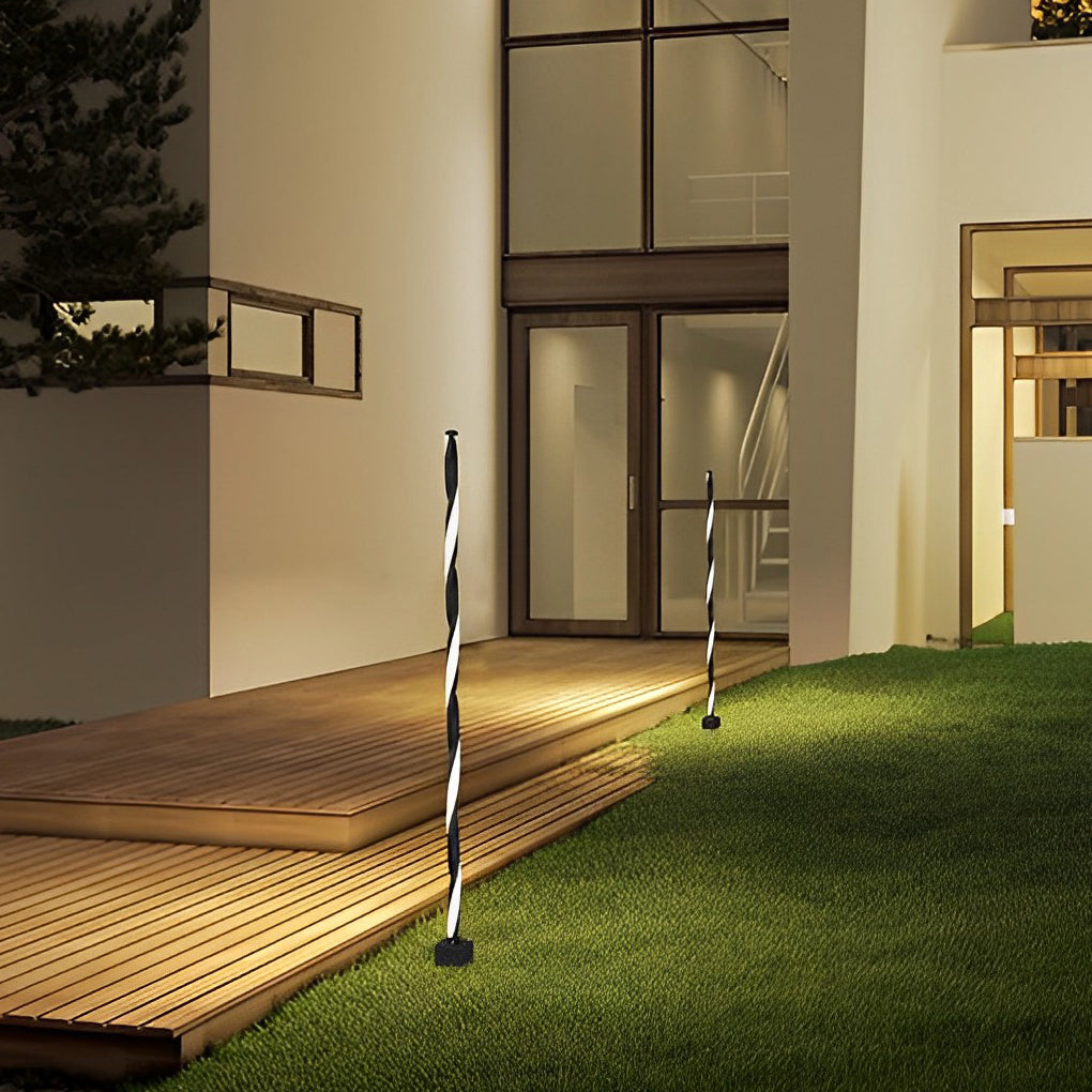 BRAMLEY SOLAR PATHWAY BEACON WITH LINEAR LED ILLUMINATION