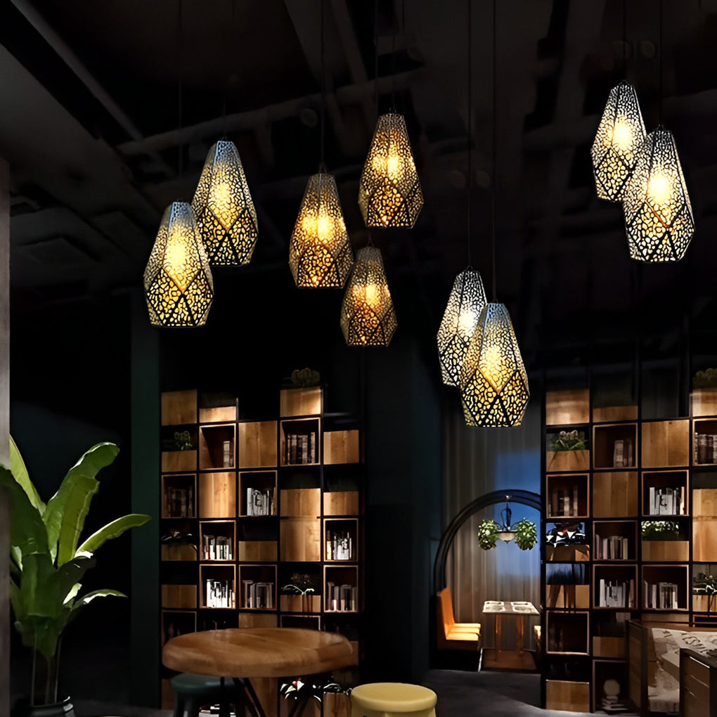 WINTHROP HOLLOW STEEL GOURD CHANDELIER