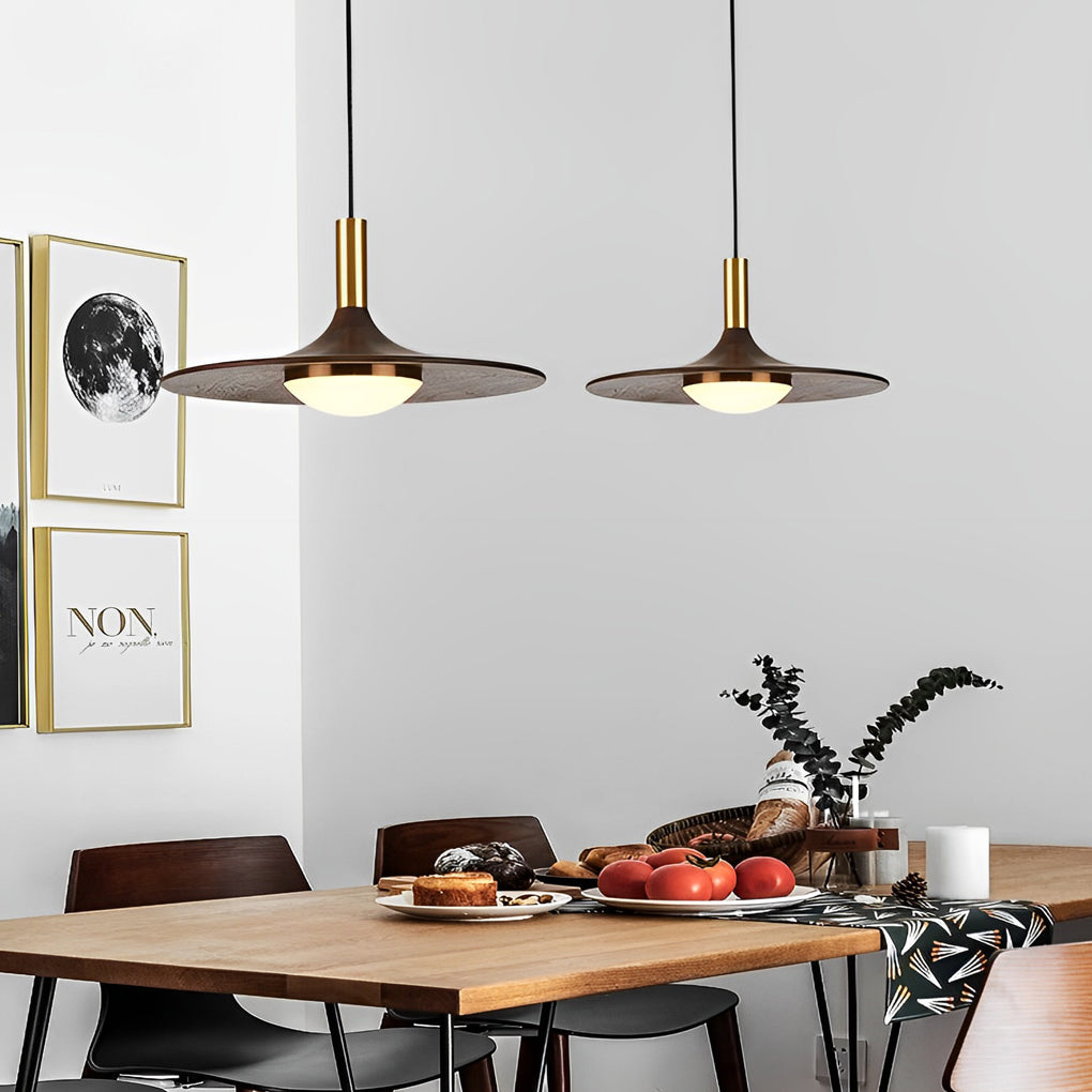 ASTRA LUMINA UFO WOODEN PENDANT LIGHT