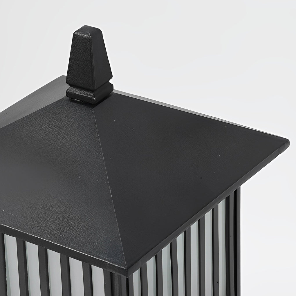 WHITBY BLACK VINTAGE SOLAR WALL LANTERN
