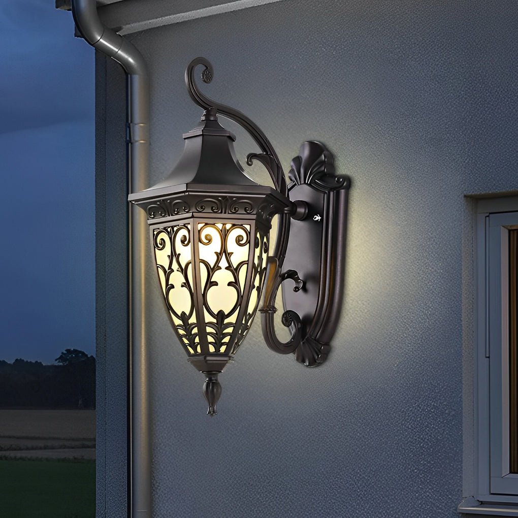 CHARLESTON PETAL EMBELLISHED SOLAR WALL ILLUMINATOR