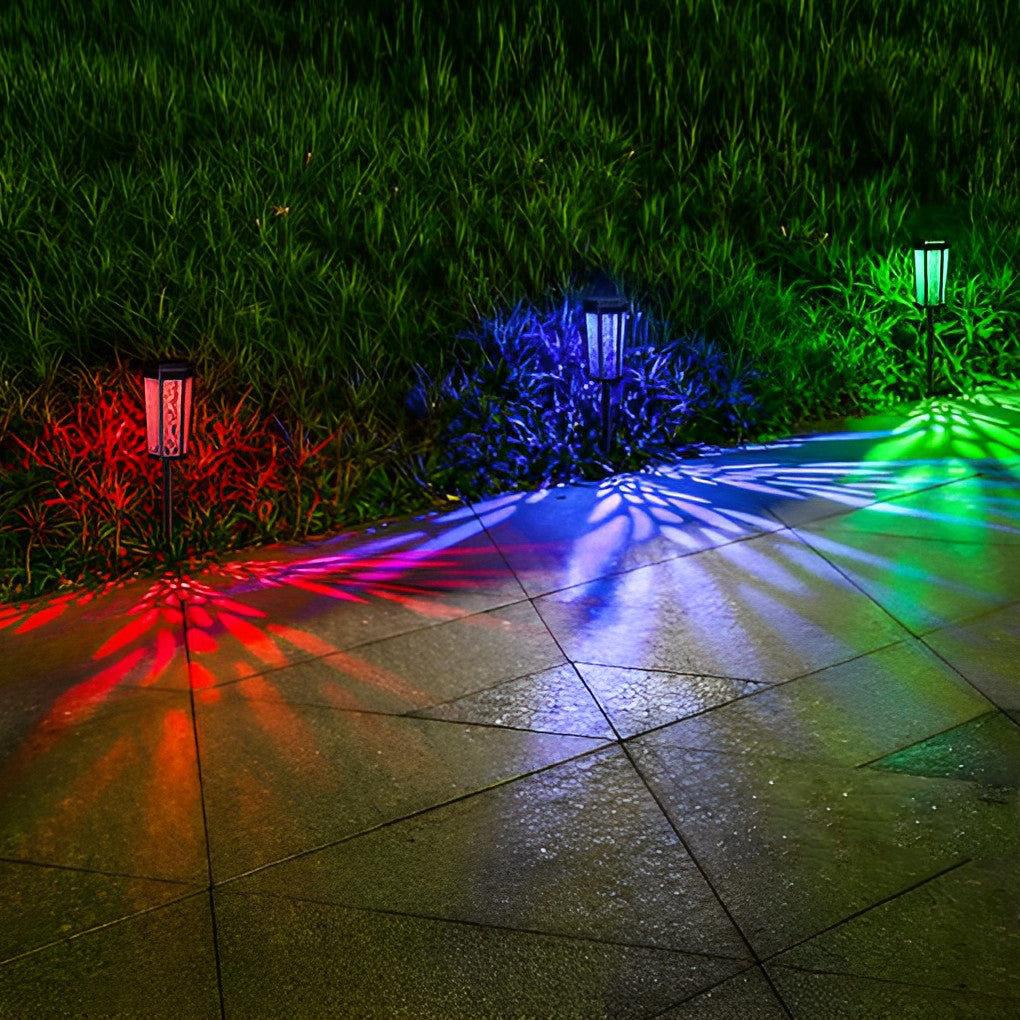 CHISWICK SOLAR GLOWING STAKE LANTERN - Color-Transforming, Weatherproof Outdoor Illumination Enhancer