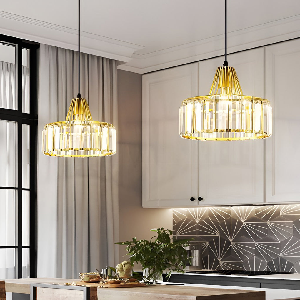 RIVINGTON DRUM CRYSTAL HANGING LUMINAIRE