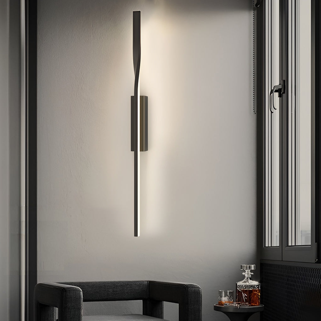 WINTHROP LINEAR BLACK LED WALL SCONCE