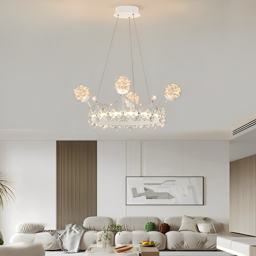 ANASTASIA CRYSTAL FLORAL CHANDELIER WITH GRADUATED DIMMING