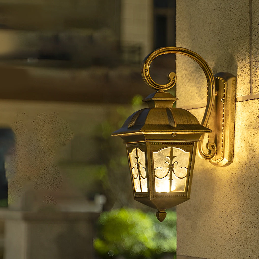 WINDSOR VINTAGE GLASS OUTDOOR SCONCE WITH LED ILLUMINATION
