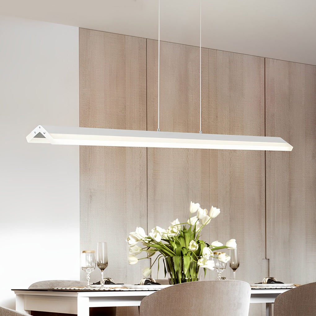 WHITBY METAL STRIP PENDANT LIGHTING - NEUTRAL TONE LED ILLUMINATION