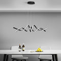 GRANVILLE TWISTED WAVE LED CHANDELIER WITH GRADUAL DIMMING