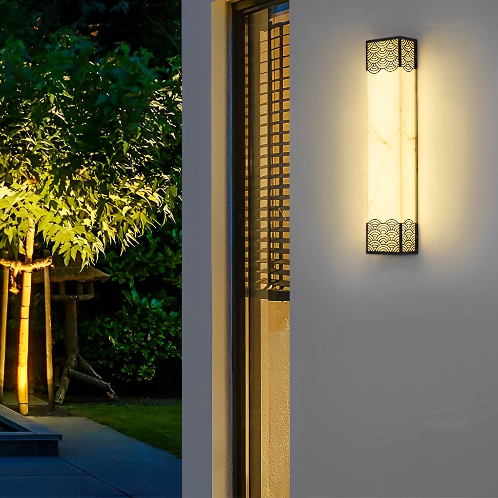 WINDSOR HARBOR RECTANGULAR RESIN LED OUTDOOR WALL LANTERN