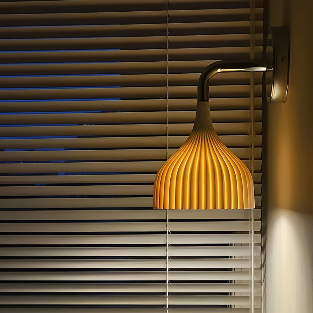 WINTHROP PLEATED IRON WALL SCONCE LUMINAIRE
