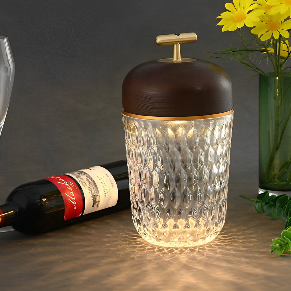 WINDSOR CRYSTAL CUP-SHAPED TABLE LANTERN