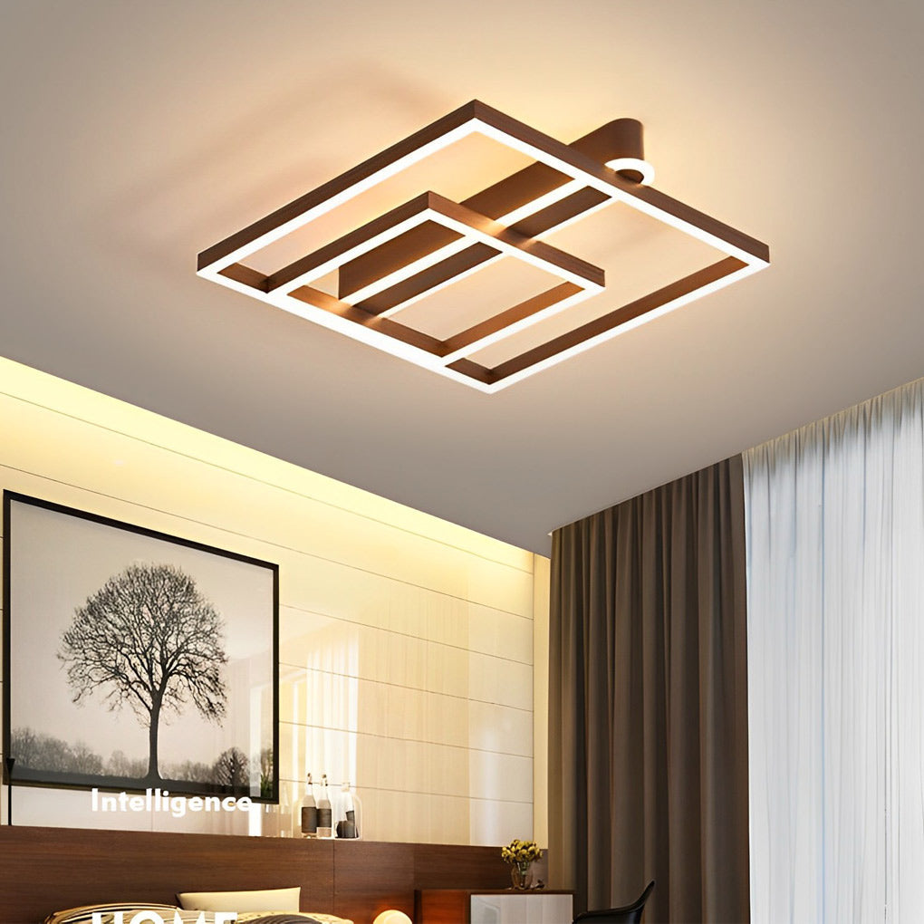 WHITBY METAL QUAD FRAME LED CEILING LANTERN