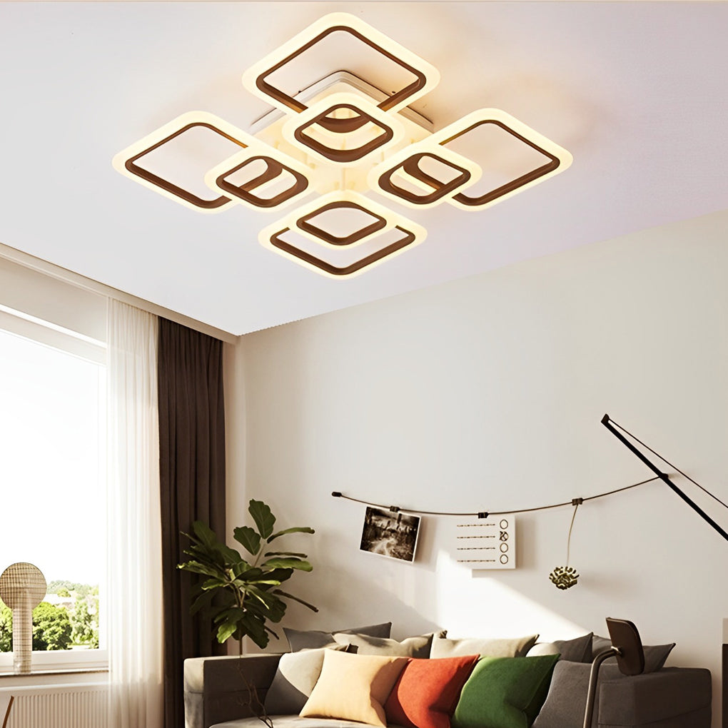 RAVENSHIRE MODERN SQUARE REMOTE DIMMING CEILING LUMINAIRE