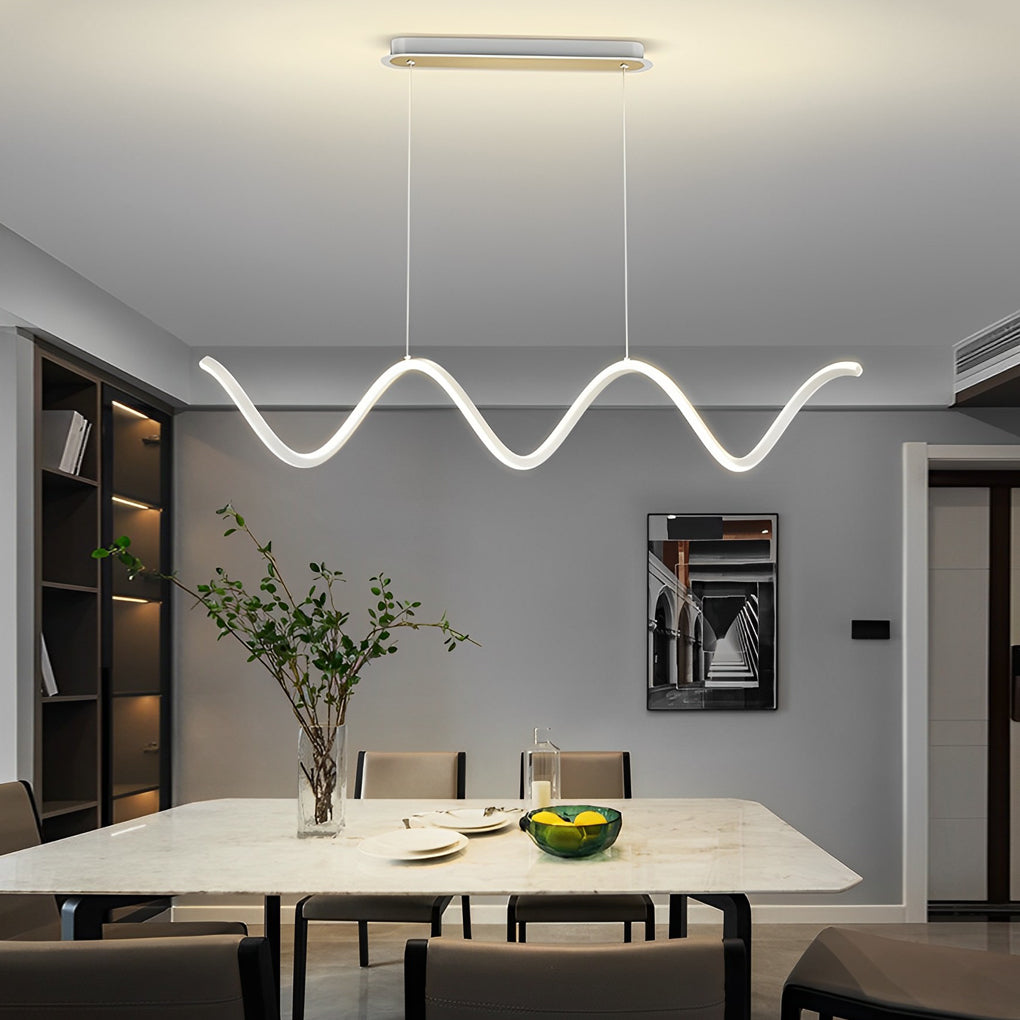 WINDSOR WAVE DIMENSIONAL LED CHANDELIER WITH GRADUAL ILLUMINATION