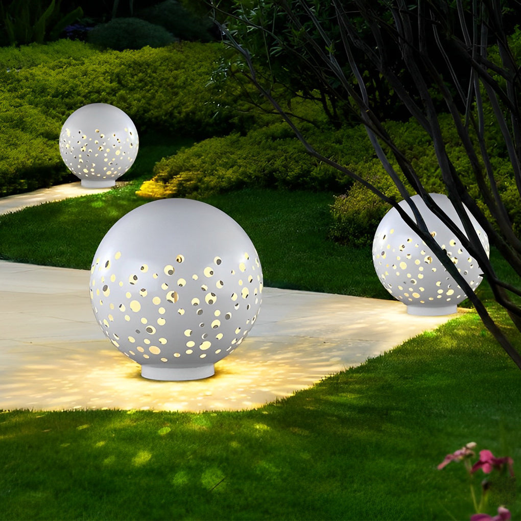 WINTERBOURNE WATERTIGHT METAL CIRCULAR GARDEN LANTERN
