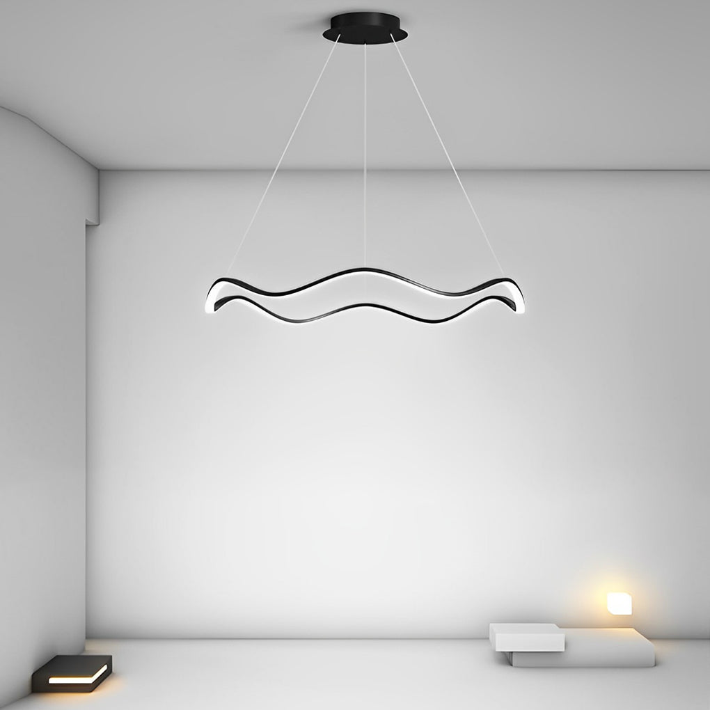 WINDSOR WAVES LED CIRCULAR CHANDELIER WITH GRADUAL DIMMING