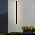 WINTHROP SLIMLINE SOLAR WALL LANTERN, WATER-RESISTANT BLACK FINISH