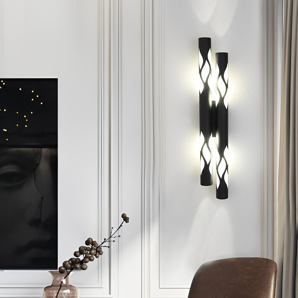 FARROW FLAME-WASHED LED WALL LANTERN