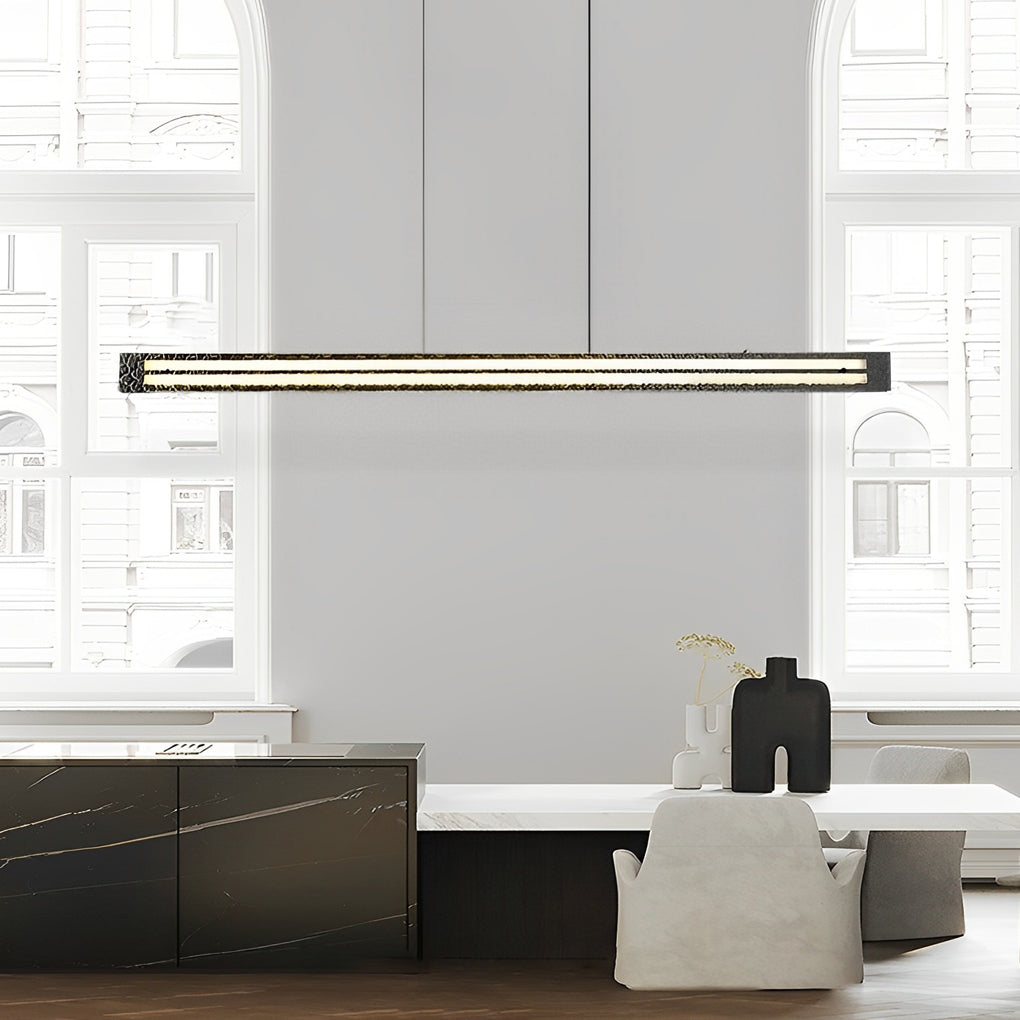 WINTHROP COPPER RING LED CHANDELIER WITH DIMMING FEATURE