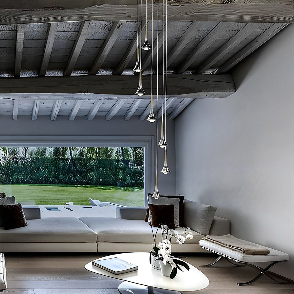 WINDSOR DROPLET METAL LED HANGING LIGHT
