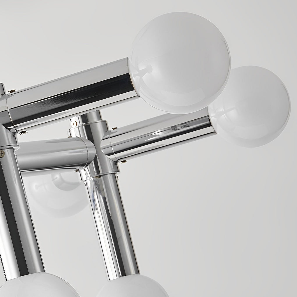 WINTHORPE SPUTNIK INSPIRED CHROME ORB CHANDELIER WITH 10 LIGHTS